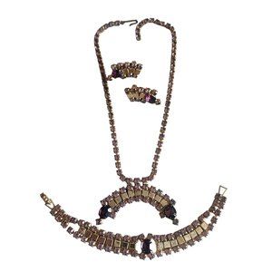 Vintage Rhinestone Parure Set (A4268)